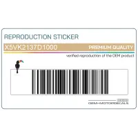 REPRODUCTION Zijpaneel stickers set, rechterkant X5VK2137D1000
