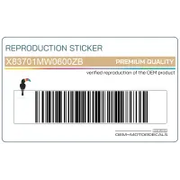 REPRODUCTION Framecover sticker, linkerkant X83701MW0600ZB