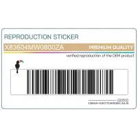 REPRODUCTION Autocollant carénage arrière queue X83604MW0600ZA