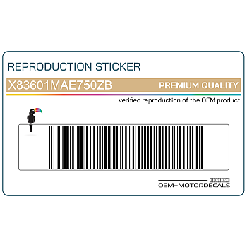 Naklejka na tylną owiewkę / zadupek, prawa strona