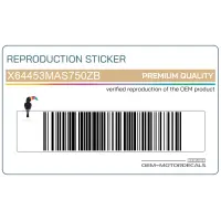 REPRODUCTION Belly pan decal, left side X64453MAS750ZB