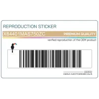REPRODUCTION Bugverkleidung Aufkleber, Rechte Seite X64401MAS750ZC