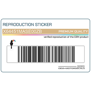 Belly pan decals set, left side