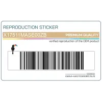 REPRODUCTION Tankaufkleber, Rechte Seite X17511MASE00ZB