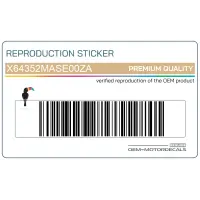 REPRODUCTION Zijpaneel sticker, linkerkant X64352MASE00ZA