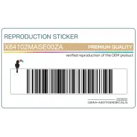 REPRODUCTION Adesivo carena anteriore superiore, lato destro X64102MASE00ZA