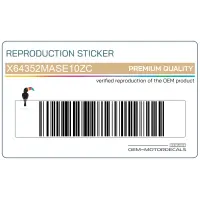 REPRODUCTION Zijpaneel sticker, linkerkant X64352MASE10ZC