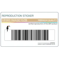 REPRODUCTION Frame cowling decal, right side X83601MASE10ZB