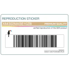 Zijpaneel sticker, rechterkant Zijpaneel sticker, rechterkant