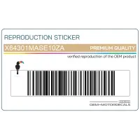 REPRODUCTION Zijpaneel sticker, rechterkant X64301MASE10ZA