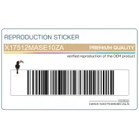 REPRODUCTION Tankaufkleber, Rechte Seite X17512MASE10ZA