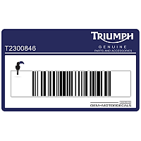 TRIUMPH Front cowling decal, left side T2300846