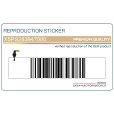 Zijpaneel sticker, rechterkant Zijpaneel sticker, rechterkant