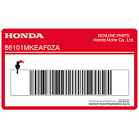 HONDA Embleem,sticker 86101-MKE-AF0ZA