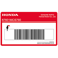 HONDA Emblema pannello laterale 87601-MCS-760