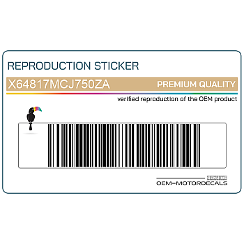 Side cowling decal, right side