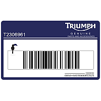 TRIUMPH Adesivo pannello laterale T2306961