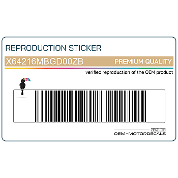 Pegatina para carenado frontal