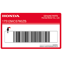 Pegatina tanque, lado izquierdo