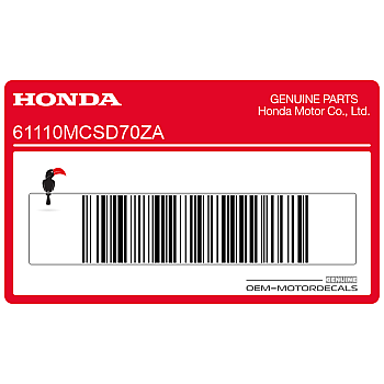 Voorspatbord sticker