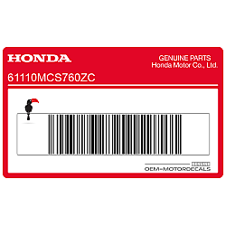 Voorspatbord sticker