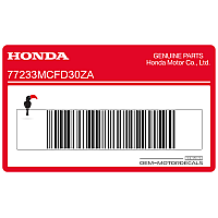 HONDA Adesivo posteriore coda carena, lato destro 77233-MCF-D30ZA