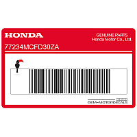 HONDA Adesivo posteriore coda carena, lato sinistro 77234-MCF-D30ZA