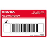 HONDA Tail cowl decal 77237-MCF-D60ZA