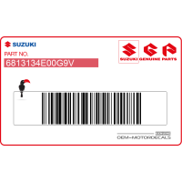SUZUKI Naklejka na tylną owiewkę / zadupek 68131-34E00-G9V