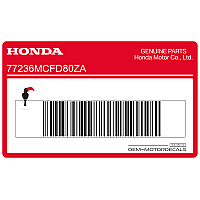 HONDA Kontpaneel sticker, linkerkant 77236-MCF-D80ZA