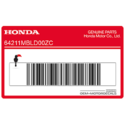 Emblema para carenado frontal