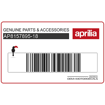 Adesivo posteriore coda carena, lato sinistro