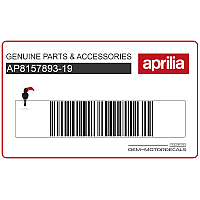APRILIA Heckverkleidung Aufkleber AP8157893-19