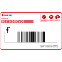 SUZUKI Pegatina tanque 68111-43400-YD8