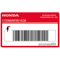 HONDA Pegatina tanque, lado derecho 17536-MW3-E10ZB