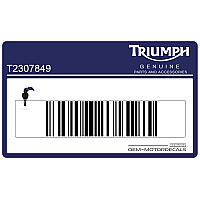 TRIUMPH Adesivo pannello laterale, lato sinistro T2307849