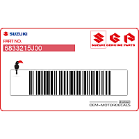 SUZUKI Rear fender tire info label 68332-15J00