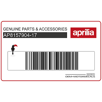 Adesivo posteriore coda carena, lato sinistro
