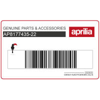 APRILIA Heckverkleidung Aufkleber AP8177435-22