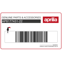 APRILIA Heckverkleidung Aufkleber AP8177431-22