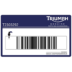 Autocollant carénage arrière queue, côté droit