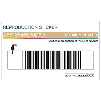 Naklejka na dolną owiewkę, pług, prawa strona