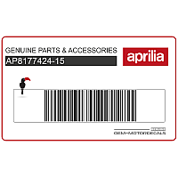 APRILIA Adesivo carena anteriore superiore AP8177424-15