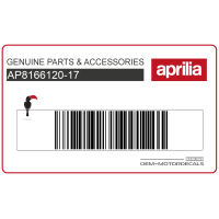 APRILIA Heckverkleidung Aufkleber, Rechte Seite AP8166120-17