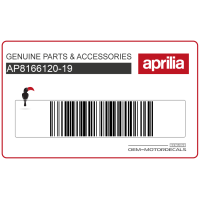 APRILIA Heckverkleidung Aufkleber AP8166120-19