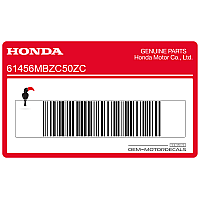 HONDA Adhesivo HONDA cúpula frontal 61456-MBZ-C50ZC