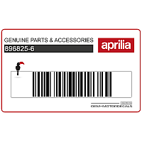 APRILIA Onderkuip sticker, linkerkant 896825-6