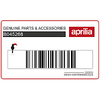 APRILIA Kanzel / Oberteil Verkleidung Aufkleber B045268