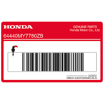 Naklejka na osłonę boczną, prawa strona