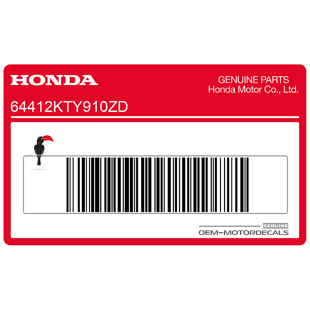 Honda CBR125R Franja Carenado Central Izquierdo OEM 64412KTY910ZD